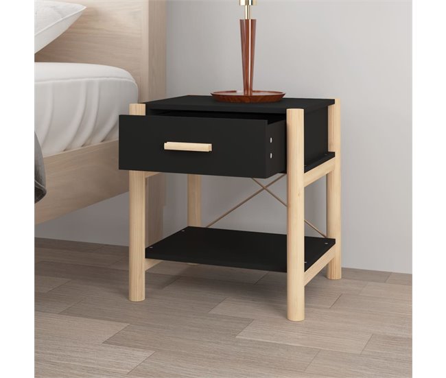 Soluna Home - Mesitas De Noche Surprise 2 peças 42 Preto