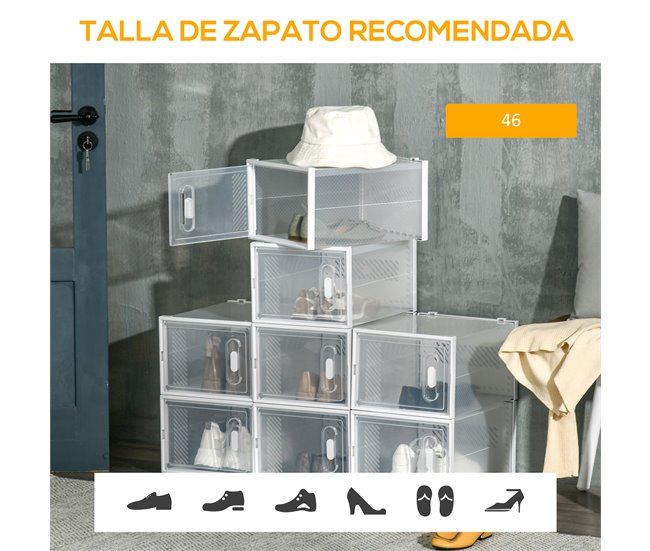 Armário Modular PP HOMCOM, casa - móveis de armazenamento 28 Branco