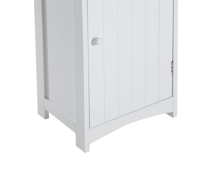 Armário Polivalente MDF HOMCOM, casa - casa de banho 34 Branco