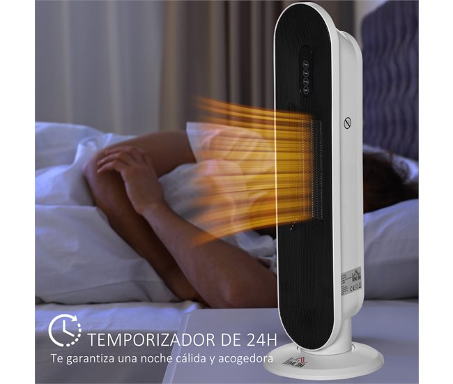 Aquecedor de Torre HOMCOM 820-281V90 Multicor