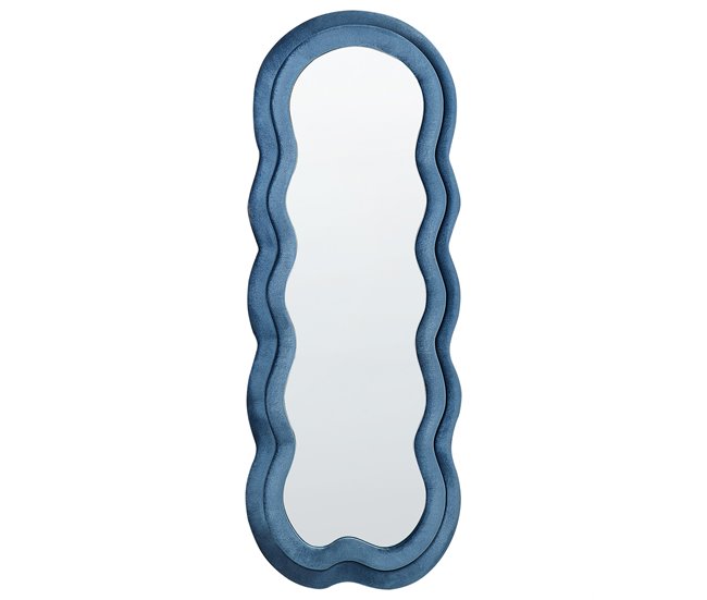 Beliani Espelho LACS Azul