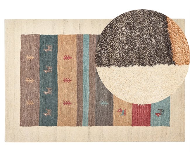 Beliani Pelos curtos SARILAR 140x200 Multicor