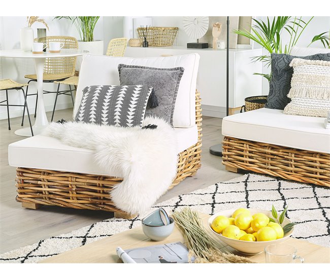 Beliani Conjunto lounge VARALLO Dourado