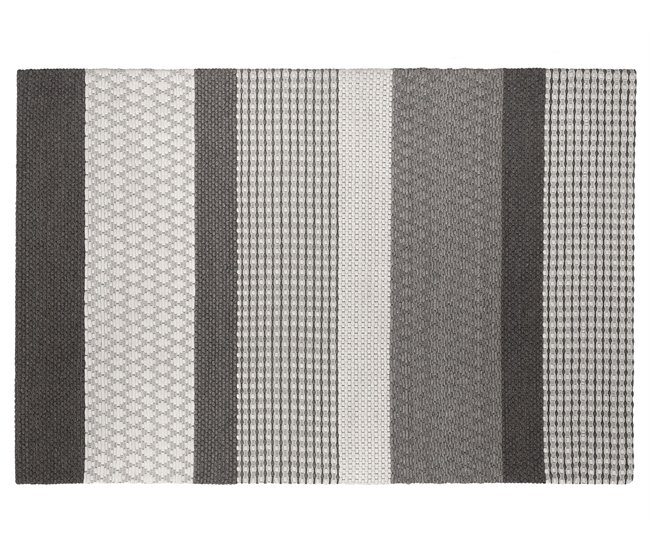 Beliani Pelos curtos AKKAYA 160x230 Cinza Escuro