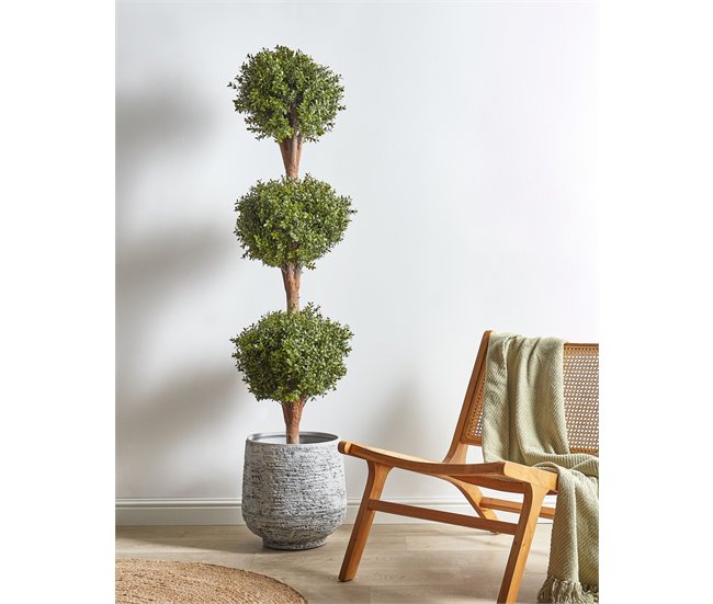 Beliani Planta artificial BUXUS BALL TREE Verde