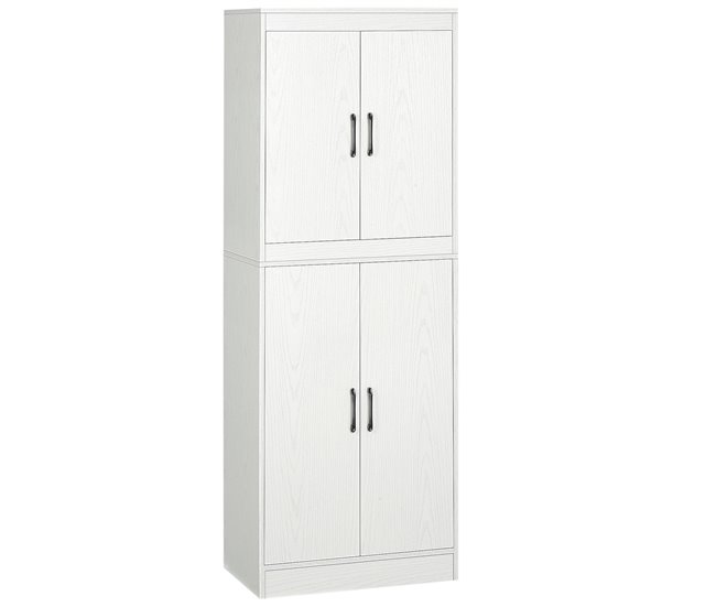 Armário de Cozinha Melamina de Madeira HOMCOM, casa - cozinha 60 Branco