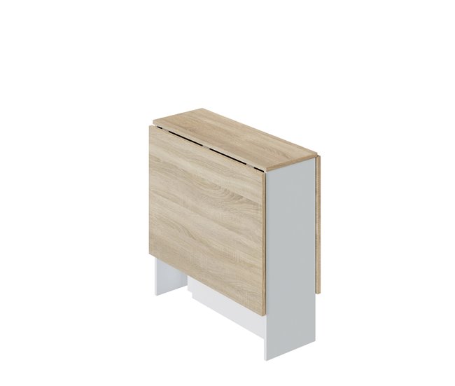 Mesa dobrável LYS cor de carvalho e branco Carvalho
