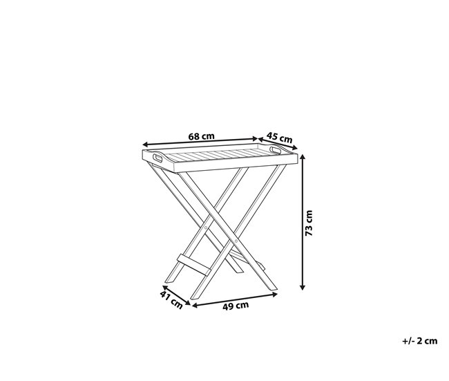 Beliani Mesa de apoio AMANTEA Castanho