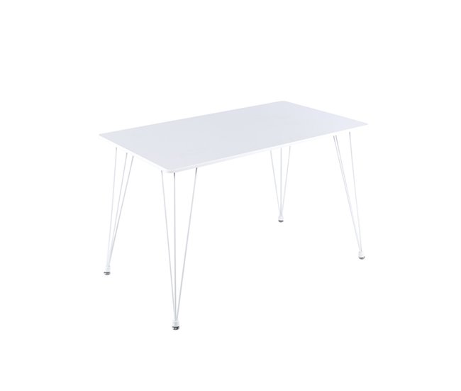 Mesa de cozinha fixa TENESSE branca Branco