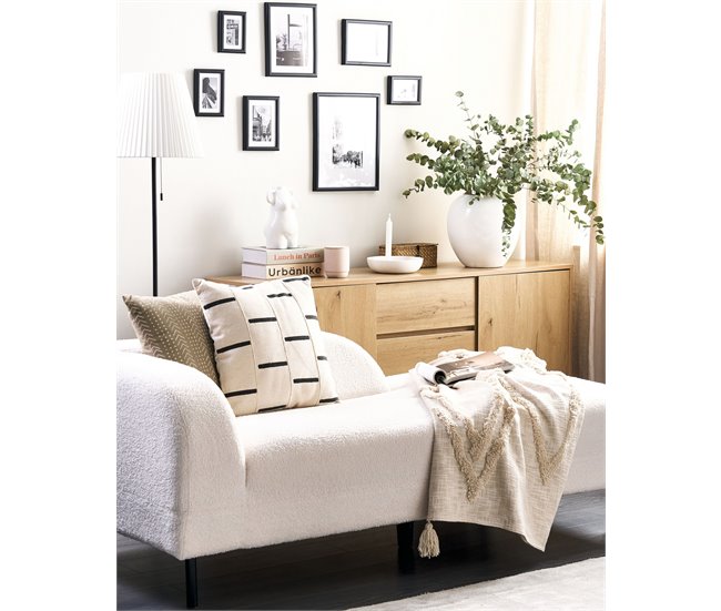 Beliani Almofada decorativa ABIES Bege