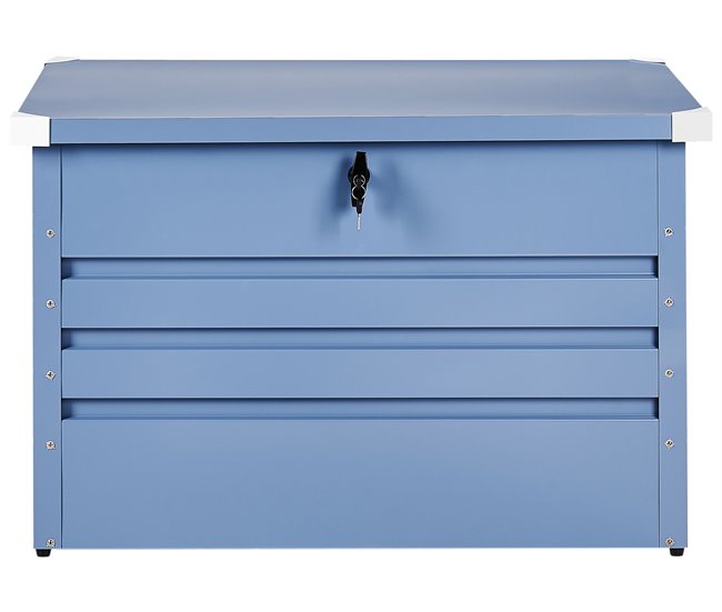 Beliani Caixa de arrumação CEBROSA 100 Azul