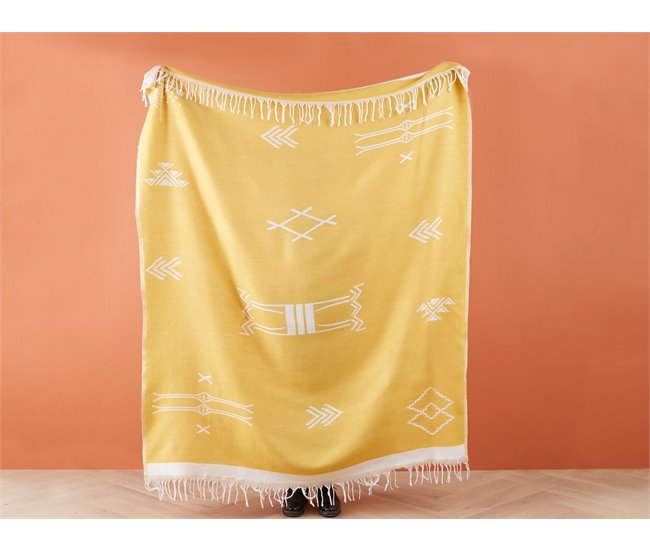 Beliani Manta JALKINI Amarelo