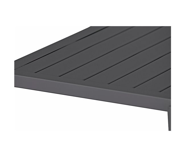 Mesa extensível de alumínio para jardim Lipari cinza Preto