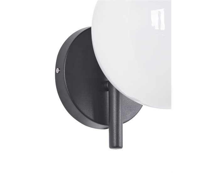 Beliani Iluminação de parede para exterior KULSI Preto