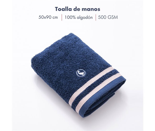 Toalha de mãos 100% Algodão 500GSM El Ganso Azul Marino