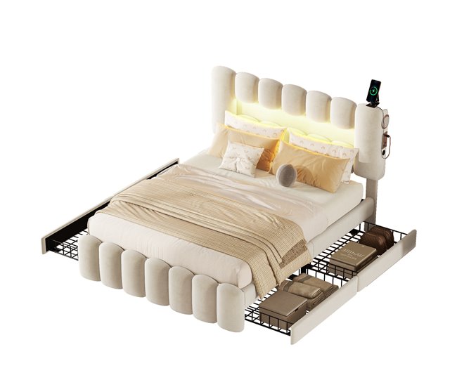 Cama com gavetas 222x140