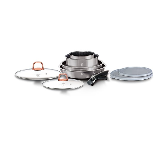 Trem de Cozinha Indução Berlinger Haus Moonlight Cinza