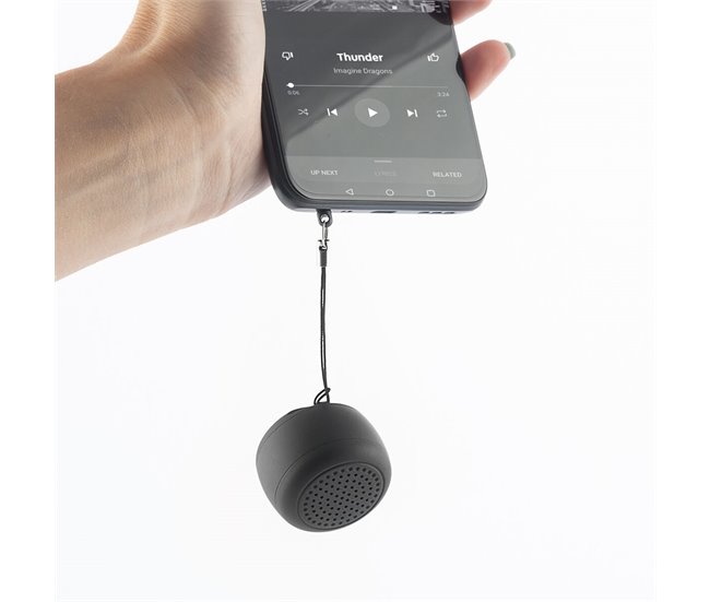 Mini Altifalante Portátil Recarregável sem Fios Altavoz mini Preto