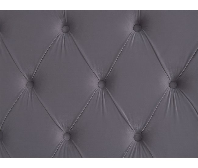 Beliani Cama com armazenamento Veludo LUBBON 170x217 Cinza