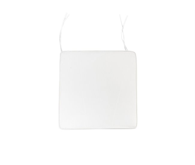 Beliani Almofada de assento para exterior SASSARI 46x46 Branco