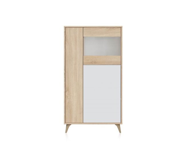 Vitrina Lira Natural/ Branco
