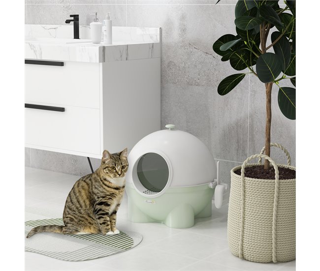 Caixa de Areia para Gatos PP e PC PawHut Verde