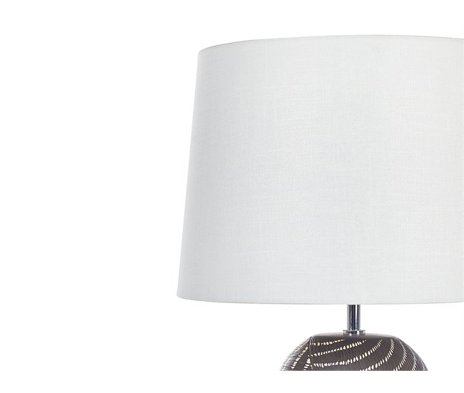 Beliani Lámpara de mesa GUAPORE Branco/ Bege