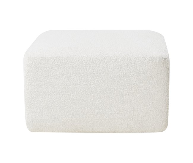 Módulo banco de pés do sofá Hurvas bouclé Branco