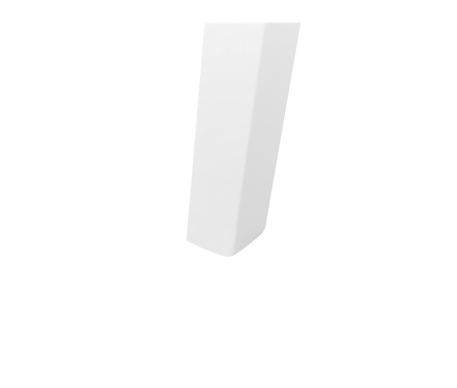 Beliani Mesa de jantar LENISTER 90x150 Branco