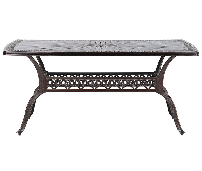 Beliani Mesa de jardim LIZZANO Castanho
