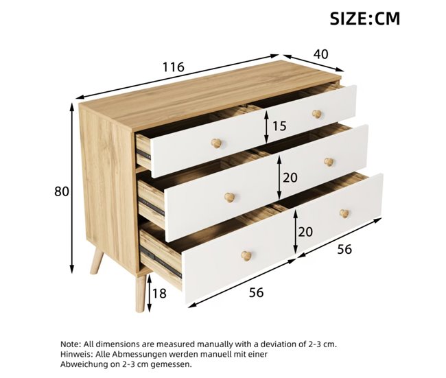 Aparadores Natural/ Branco