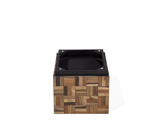 Beliani Mesa de centro GAMETI 45x45 Castanho