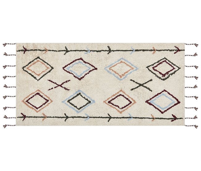 Beliani De tejido plano CORUM 80x150 Bege