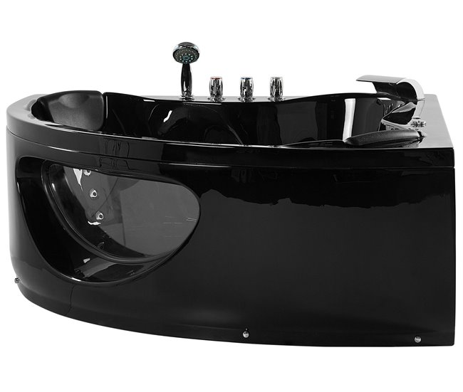 Banheira de interior Beliani TOCOA 146x205 Preto