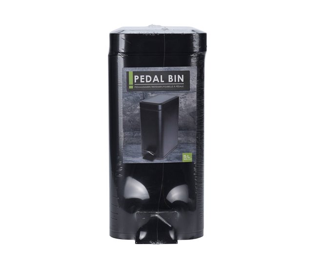 Bem, lata de lixo com pedal doméstico Preto