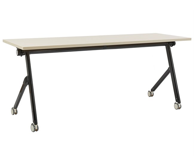 Beliani Secretária dobrável BENDI 180x60 Madeira Clara