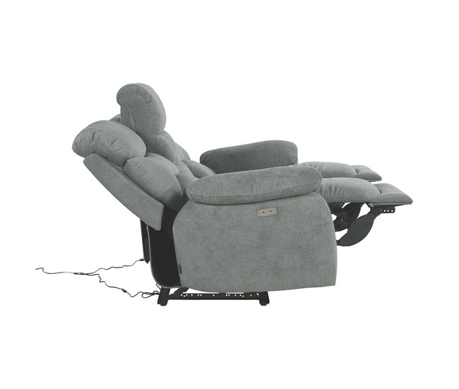 Sofá 3 lugares 2 assentos relax elétricos ESPRIT Verde