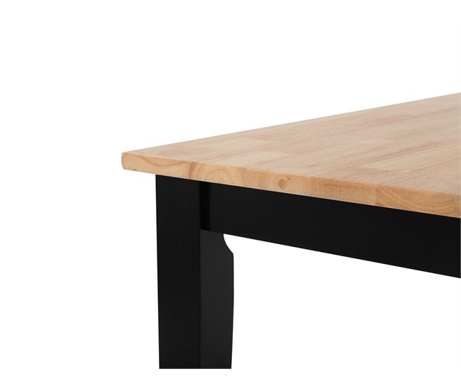 Beliani Mesa de jantar HOUSTON 75x120 Preto