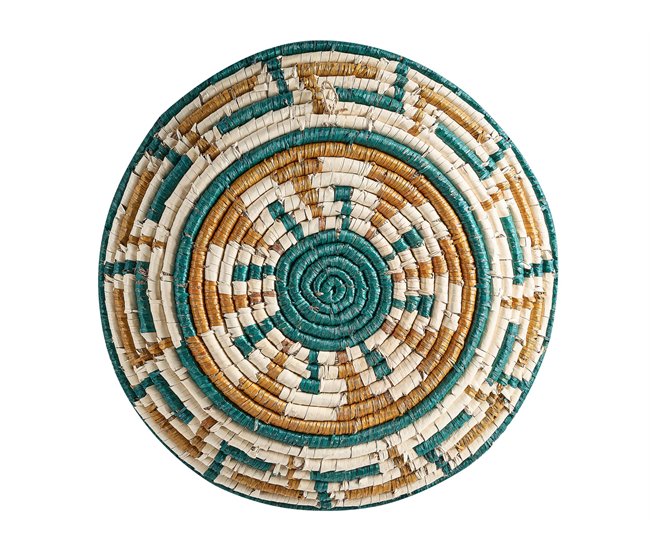 Beliani Decoração de parede NAMDINH Verde Escuro