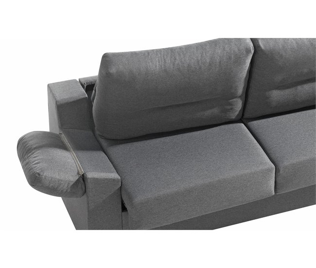 Sofá cama NELLY 3 lugares Cinza Claro