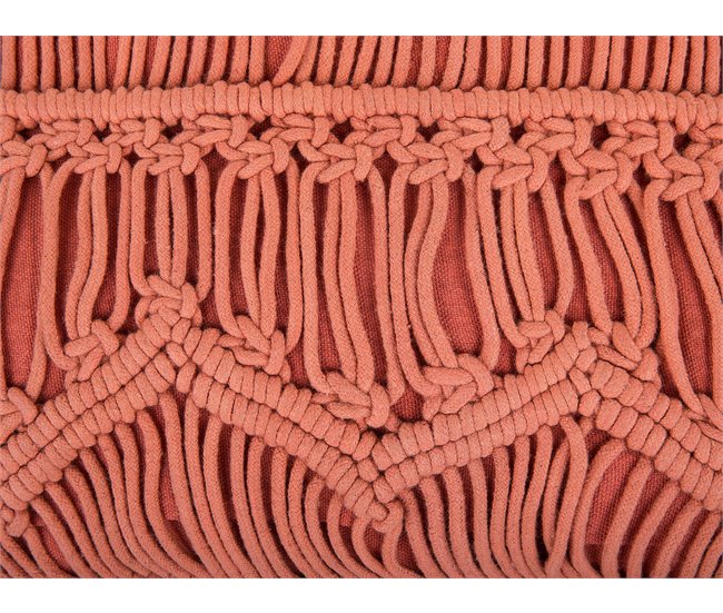 Beliani Almofada decorativa AKKOY Laranja