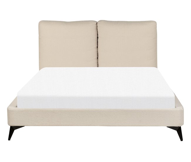 Beliani Cama Bouclé MELLE 155x240 Bege