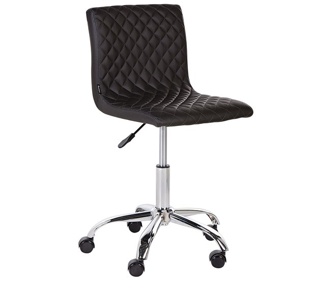 Beliani Silla de oficina ORLANDO Preto