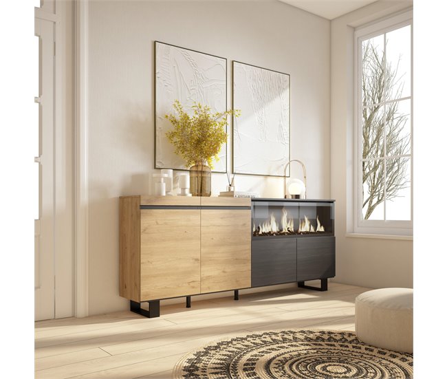 Aparadores para sala de estar 208 Carvalho Artisan