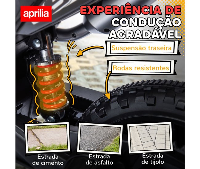 Mota elétrica infantil PP, Metal AIYAPLAY Vermelho