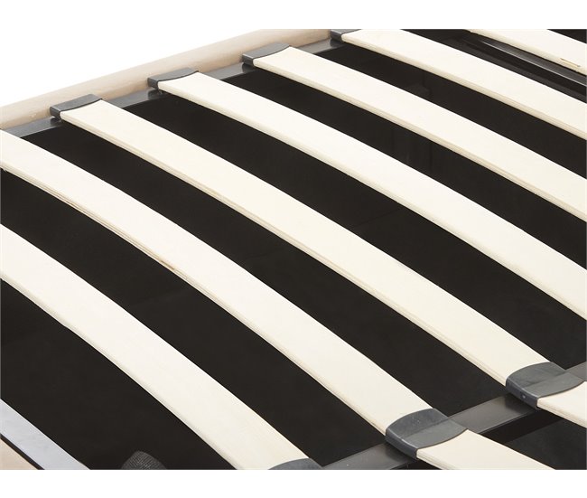 Beliani Cama com armazenamento Veludo LUBBON 190x217 Bege