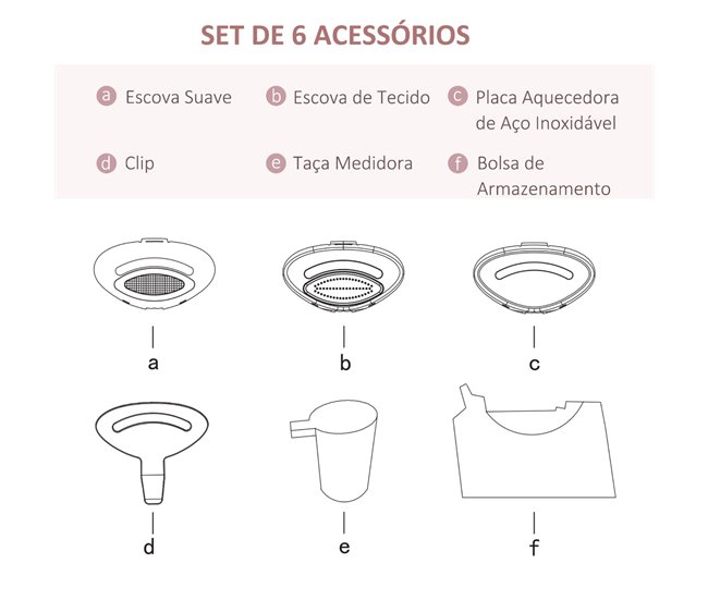 Escova de Engomar a Vapor Vertical PC HOMCOM Rosa