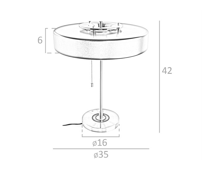 ANGEL CERDA Candeeiro de mesa em alumínio dourado e alumínio preto Dourado