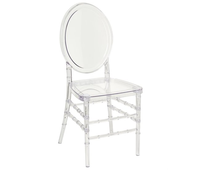 Beliani Silla de comedor MONTROSE Transparente