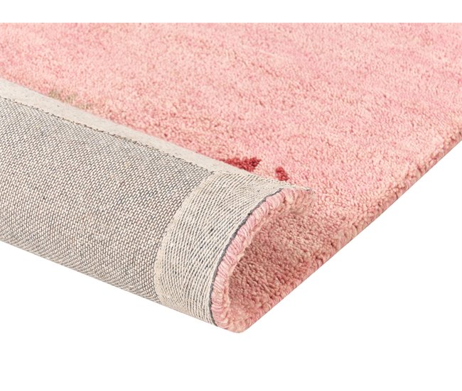 Beliani Pelos curtos YULAFI 80x150 FÚcsia
